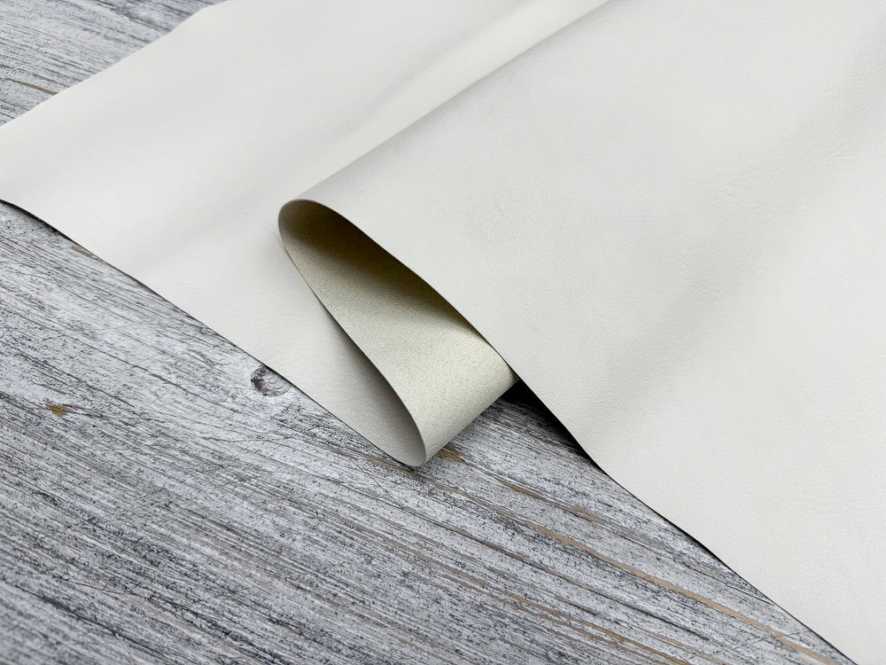 Soft Floral White (0,9-1,1 мм), цв. Кремовый, натуральная кожа