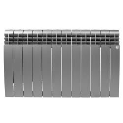 Радиатор биметаллический серый BiLiner 500 Silver 12 секций