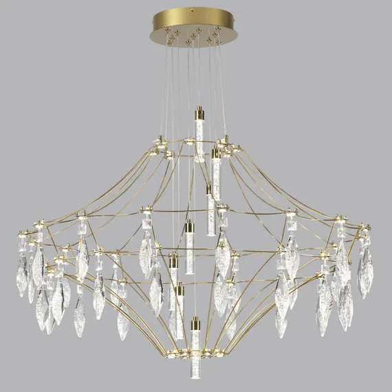 7000/51CL CLASSIC ODL_EX25 069 Потолочный светильник металл/хрусталь/нерж сталь IP20 LED 51W 4000K 220-240V FLAMENCO