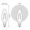 Лампа Gauss Basic Filament Свеча 1037154