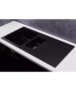 Кухонная мойка MODENA 1,5B2D BLACK METALLIC