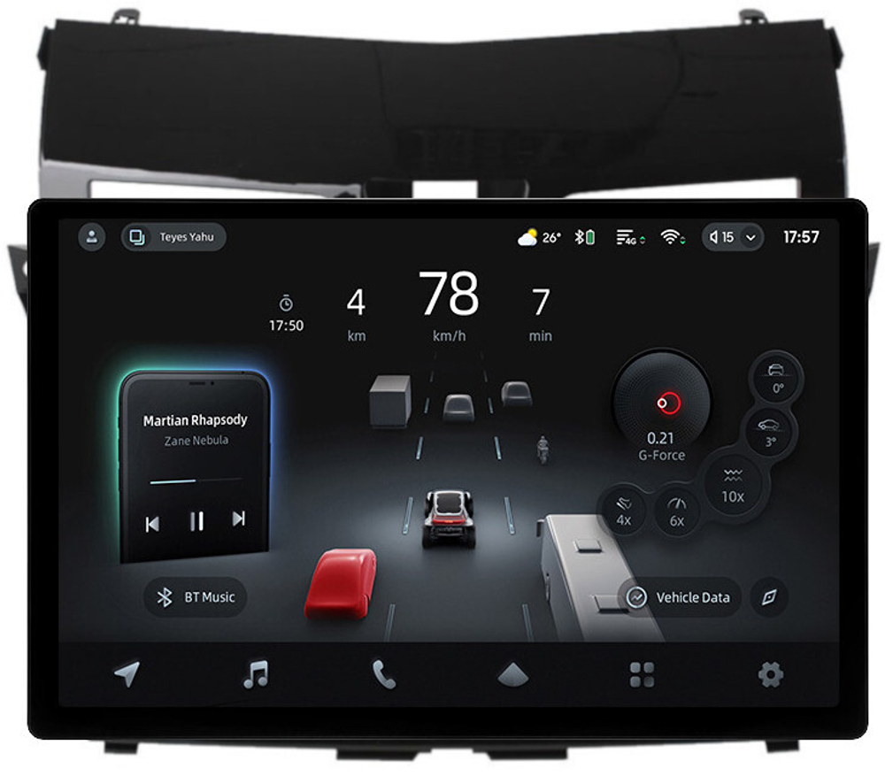 Магнитола для Nissan Teana L33 2014-2016 - Teyes CC4-PRO монитор 13" 2K QLED на Android 13, Snapdragon 778G, 8+128, AI, CarPlay, DSP, 4G SIM-слот