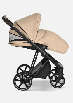 Roan Коляска 2 в 1 Sol Leather Caramel Black Тем.коричневый