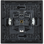 FORTE&PIANO Розетка 1-местная с заземлением без защитных шторок винтовое крепление 16А FP216M металл белый IEK