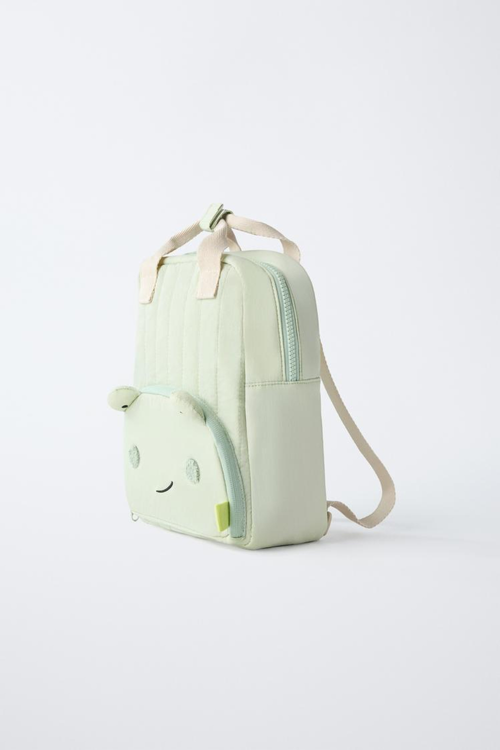 ZARA РЮКЗАК «ЛЯГУШКА», ЗЕЛЕНЫЙ