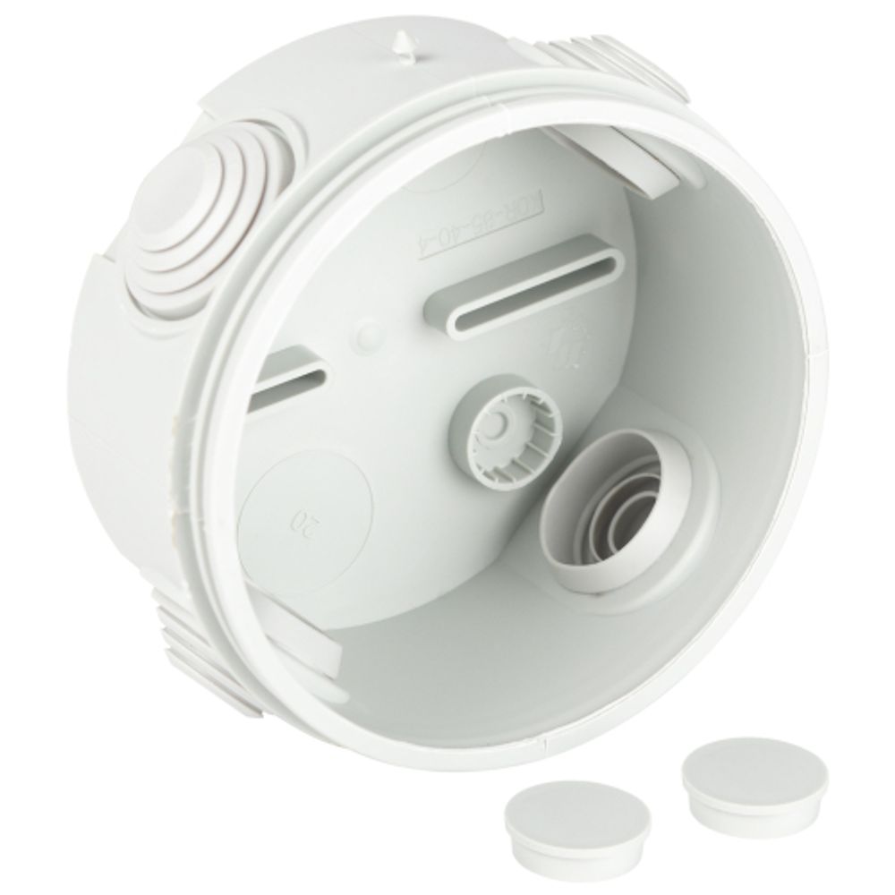 Распаячная коробка ЭРА KOR-85-40-4gv-MP серая 85х40мм с гермовводами 4 входа прямой монтаж IP55