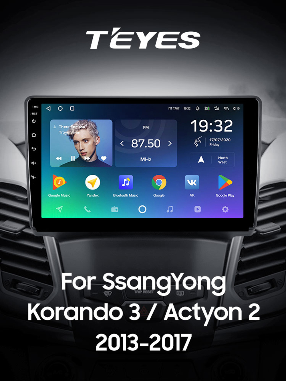Teyes SPRO Plus 9"для SsangYong Korando 3 2013-2017