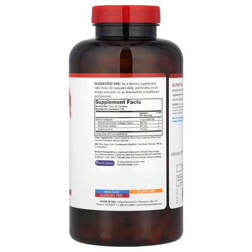 Olympian Labs, коллаген BioCell Collagen®, 300 капсул