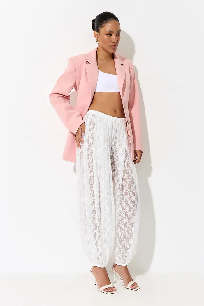 Приталенный пиджак Брижит персикового цвета