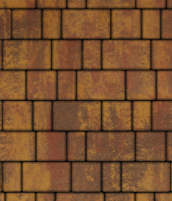 Тротуарная плитка ВЫБОР, форма Старый город, h=80мм