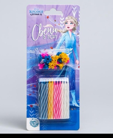 Набор свечей для торта "Холодное сердце", 7 см 24 шт