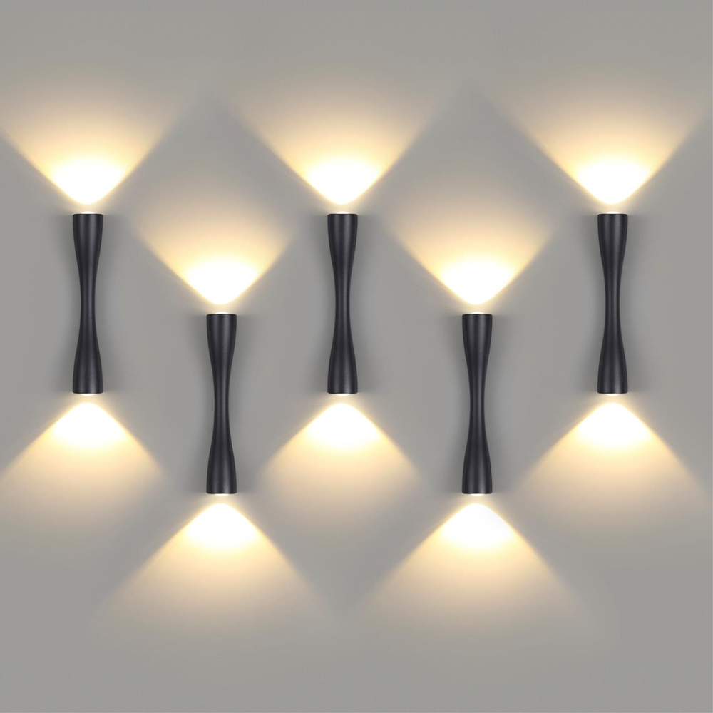 4291/10WL HIGHTECH ODL22 437 черный/металл Настенный светильник IP20 LED 10W 453Лм 3000K ANIKA
