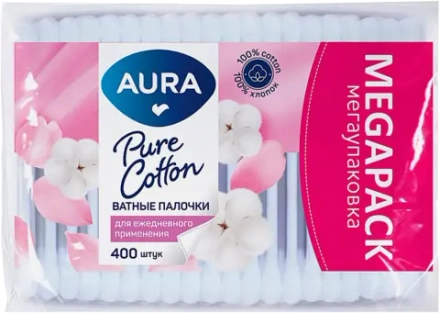 Ватные палочки Aura 400шт