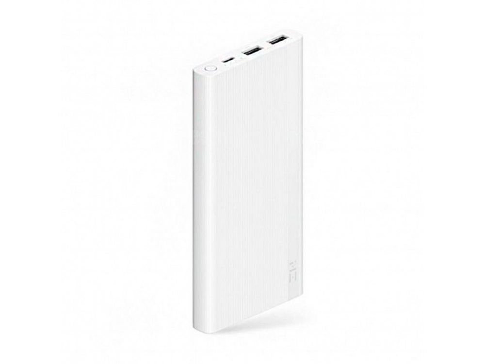 Внешний аккумулятор Power Bank Xiaomi ZMI 10000mAh Dual Port USB-A/Type-C QC3.0 (JD810) Ребристый Белый