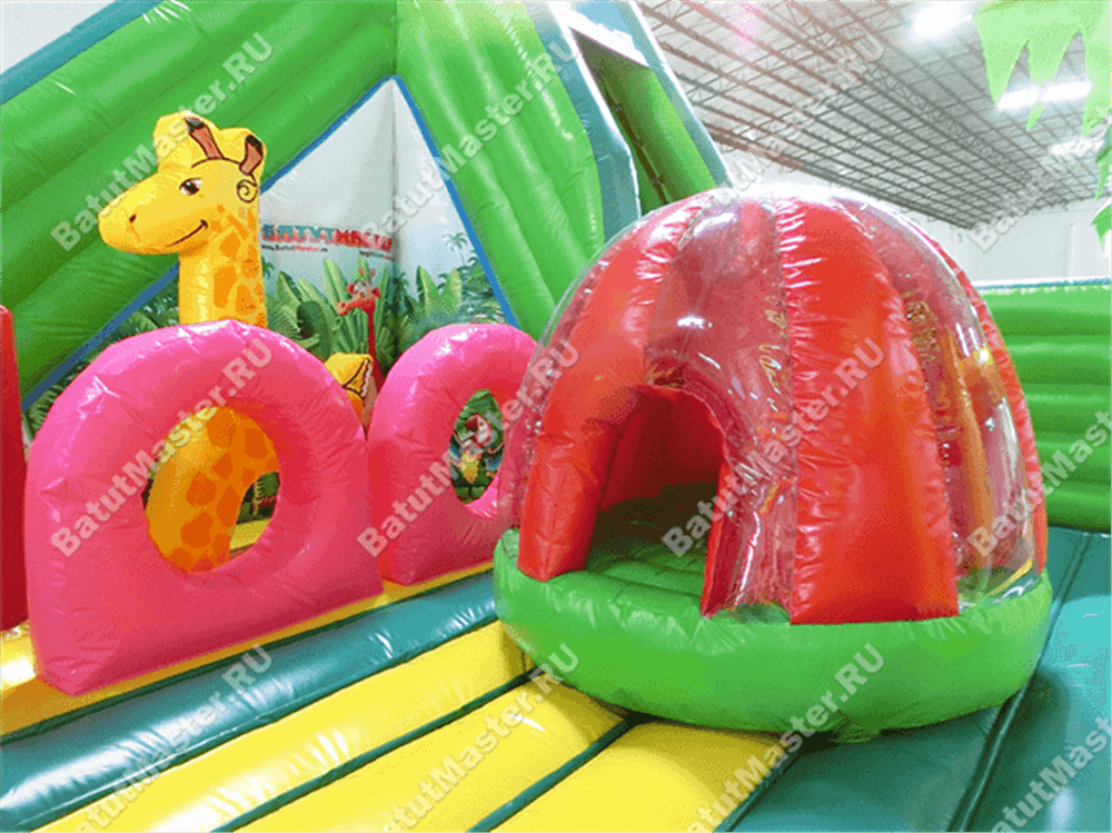 Коммерческий надувной батут "Джунгли малый"