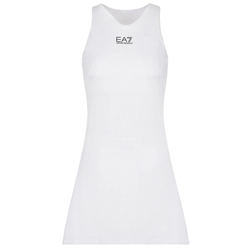 Женская Платье теннисное EA7 Woman Jersey Dress - white
