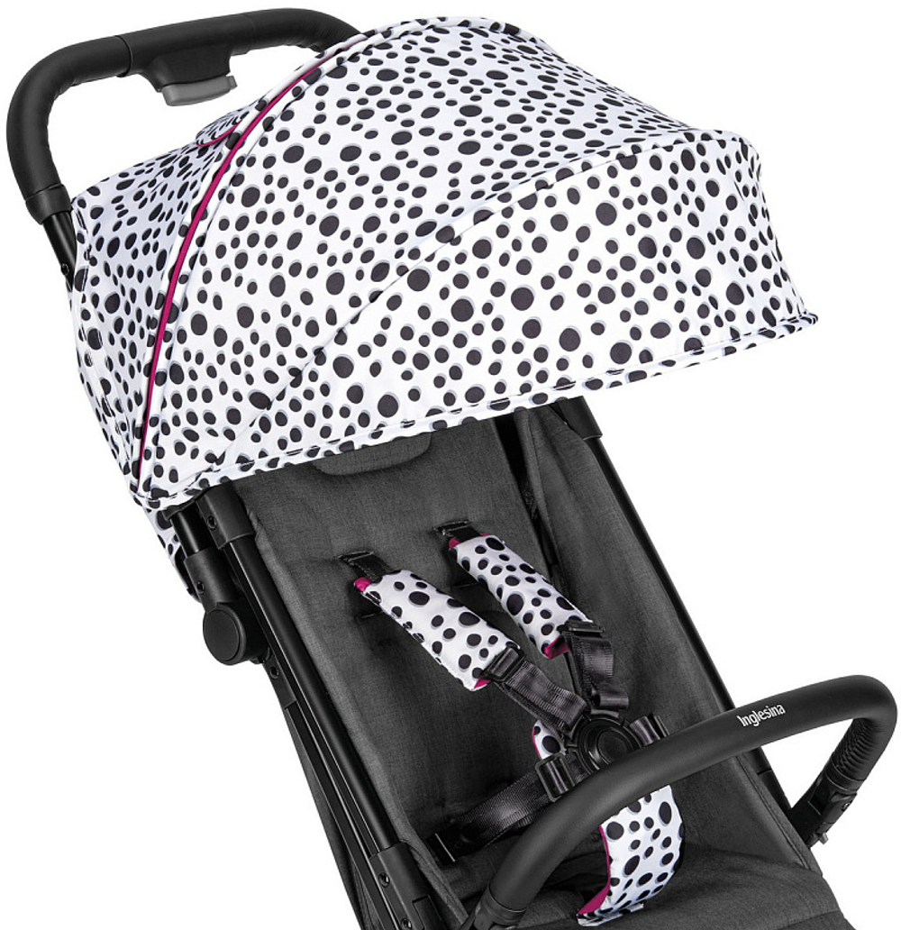 Детская прогулочная коляска Inglesina Quid 2 с накидкой для ног 2024 Polca Dot White