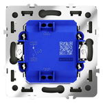 Выключатель с самовозвратом встраиваемый VOLTUM S70 одноклавишный 10А, (графит)