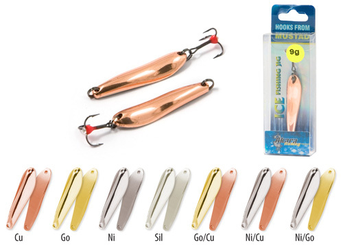 Блесна зимняя Akara Ice 3434 9 гр. Ni/Go