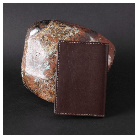 Обложка на паспорт «Медведь» коричневая