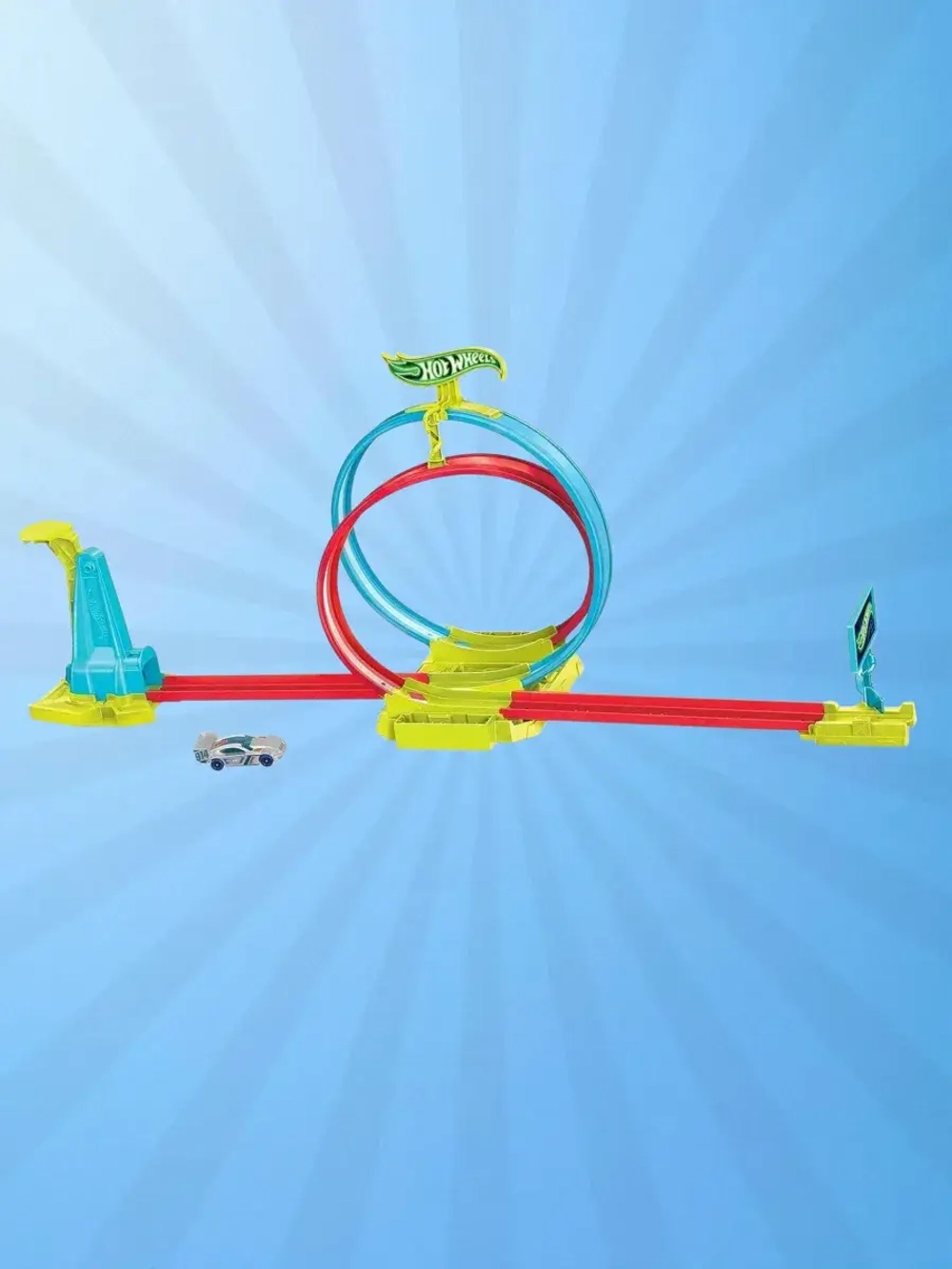 Автотрек Хот Вилс Action Двойной поворот HPC05