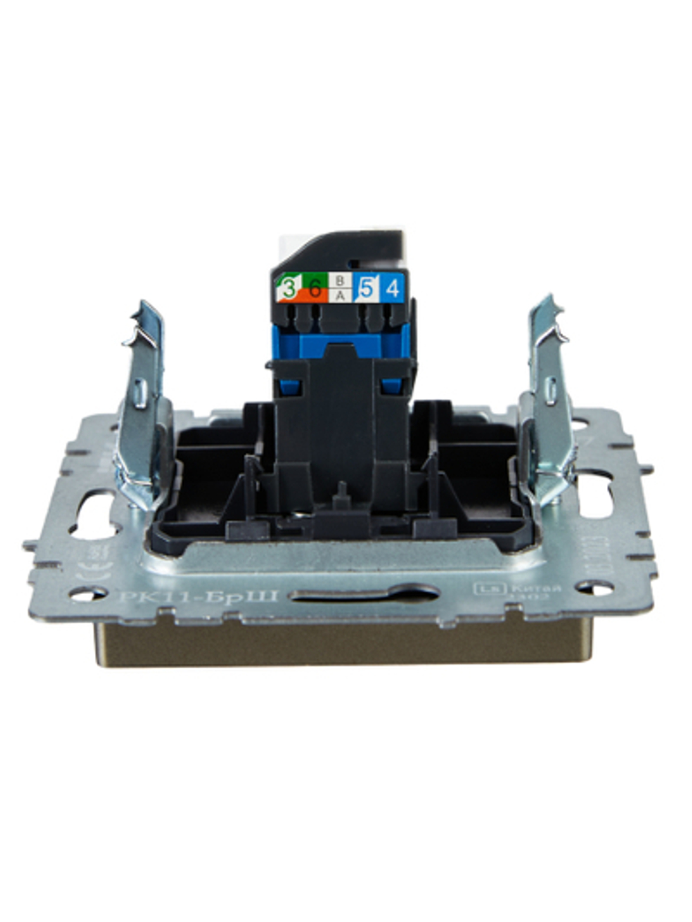 BRITE Розетка компьютерная RJ45 кат.6 РК11-БрШ шампань IEK