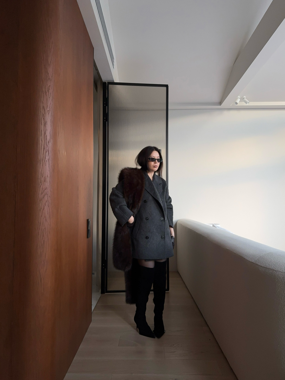 Пальто пиджак из шерсти DARS