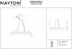 Подвесная люстра Maytoni Dallas MOD547PL-25B
