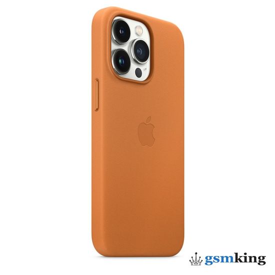 Apple Leather Case with MagSafe iPhone 13 Pro Golden Brown «Золотистая охра» MM193ZE/A