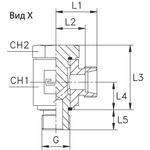 Соединение JE DL10 BSP 1/4 (корпус)