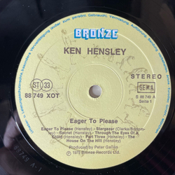 Винтажная виниловая пластинка LP Ken Hensley Eager To Please (Германия 1975)