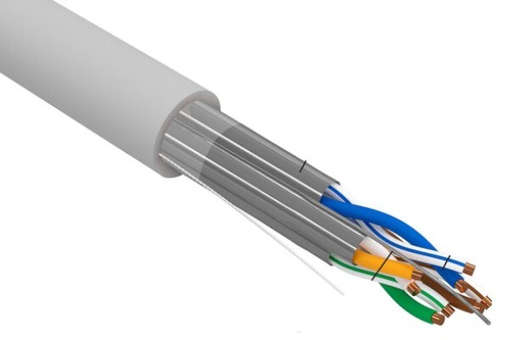 Кабель витая пара U/FTP 6a кат. 4 пары Rexant 02-0321