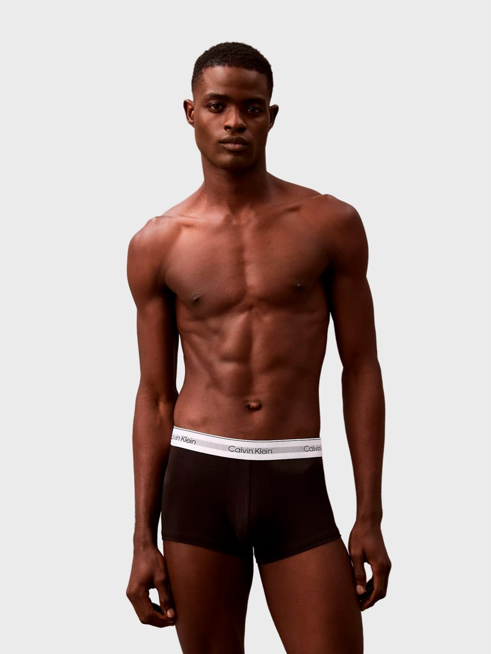 Мужские трусы Calvin Klein боксеры-транки Icon Modal Mesh 3-Pack Low Rise Black