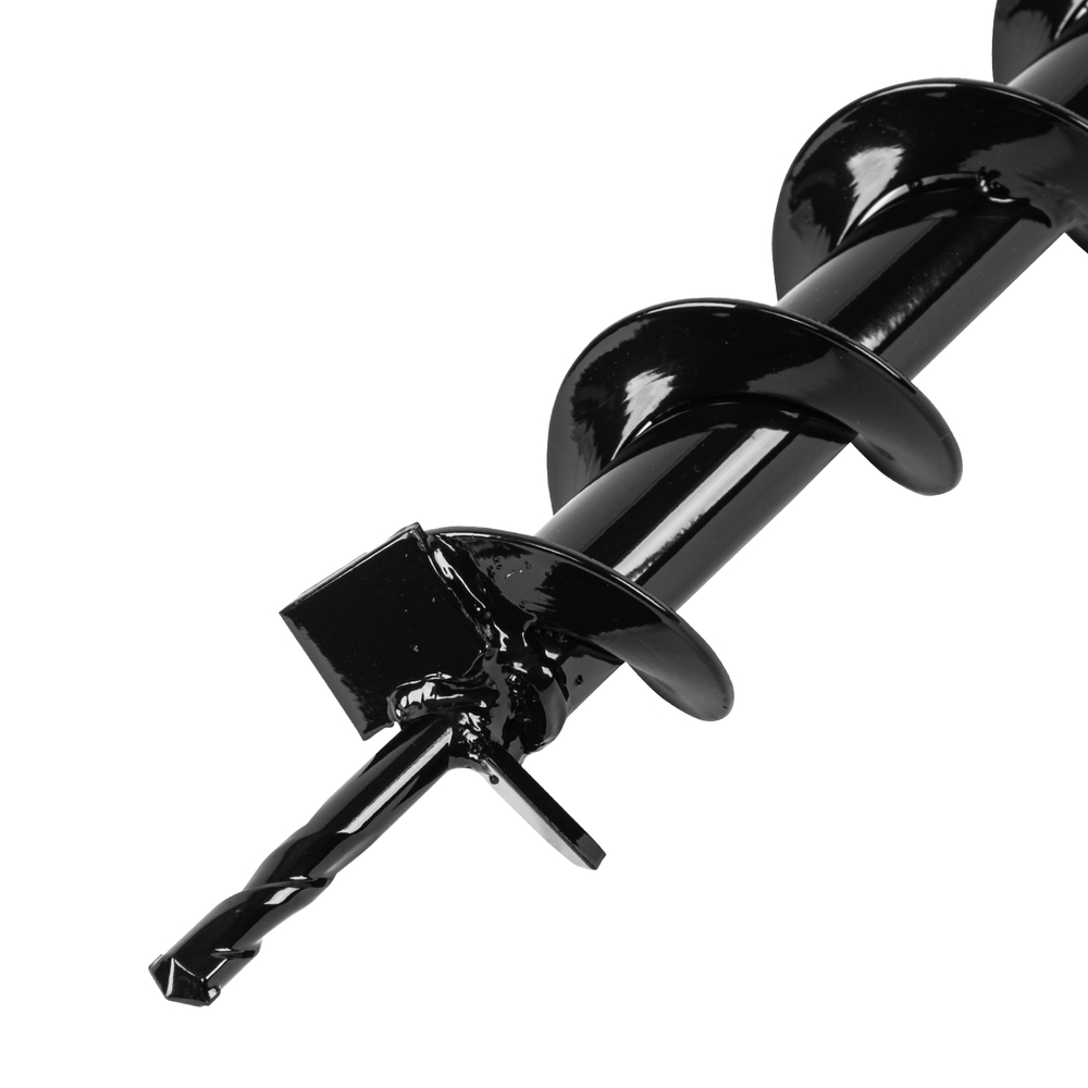 Шнек для грунта E-60, диаметр 60мм, длина 800мм,соединение 20мм, несъёмный нож// Denzel