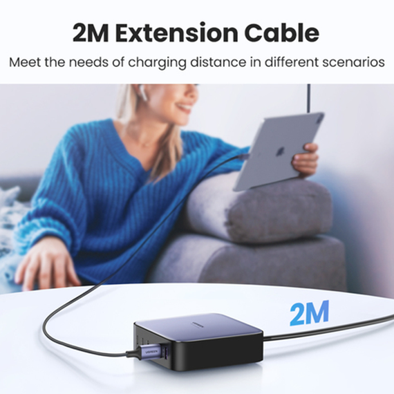 Сетевое зарядное устройство Ugreen CD271 2хUSB-A + 4хUSB-C 200W Desktop Charger (6-Port) (40914) черный