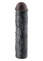 Чёрная удлиняющая насадка MEGA 3 EXTENSION - 22,8 см. (Цвет: черный)