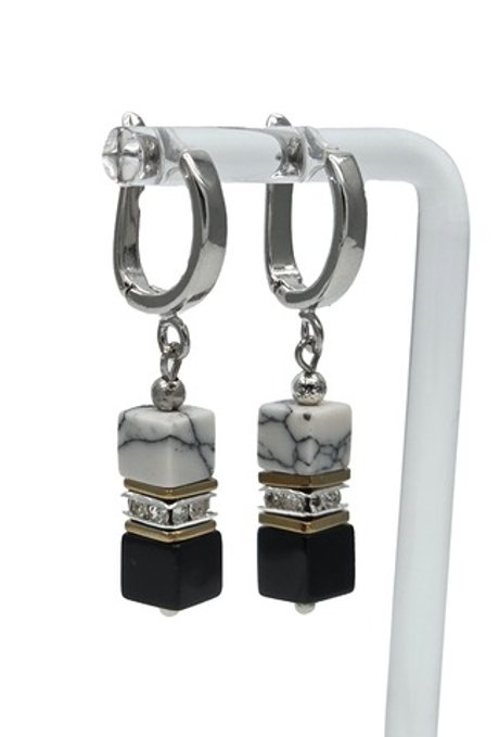 20164800 Серьги Роман с камнем