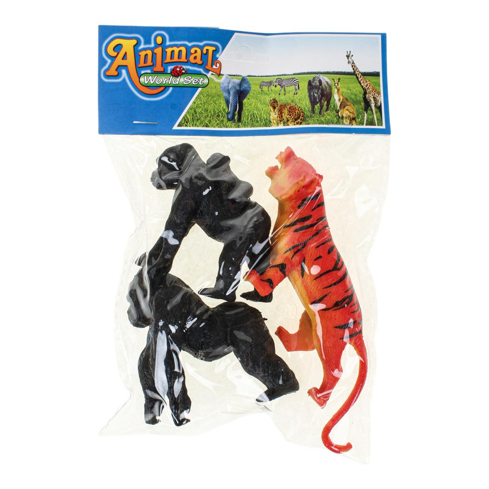Набор диких животных 3шт, пакет DY518-5