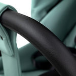 Детская коляска Roan Esso Кожа 3 в 1 с автокреслом Pituso Santiso Pro ESSK/214/1 Misti Mint/Grey/руч.Черный