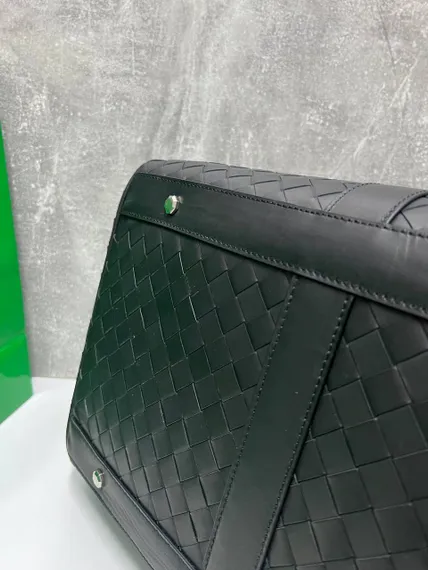 Дорожная сумка Bottega Veneta Intrecciato Duffle черный