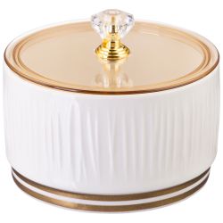 НАБОР БАНОК LEFARD "HERBAL" С ПЛАСТИК. КРЫШКОЙ 2 ШТ. 230 МЛ НА МЕТАЛЛ. ПОДСТАВКЕ (КОР=24НАБ.)