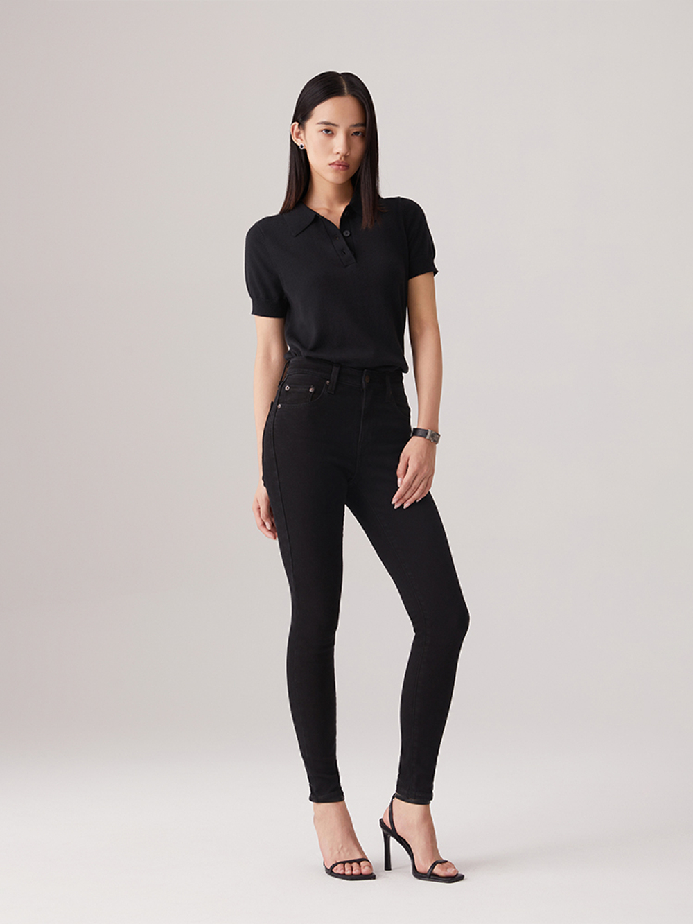 Женские облегающие джинсы с завышенной талией Levi's 721 High Rise Skinny 18882-0853