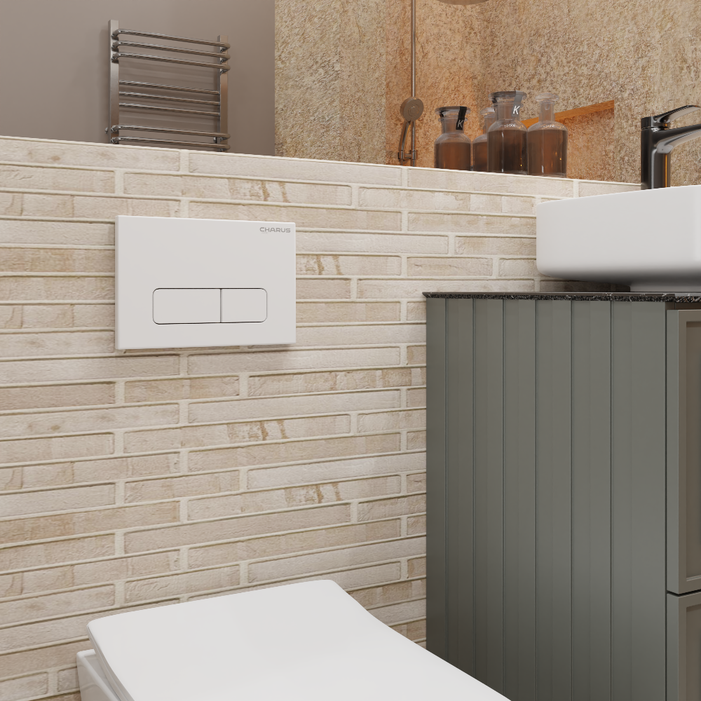 Клавиша для инсталляции CHARUS Elegia FP.320.12.01, белый матовый