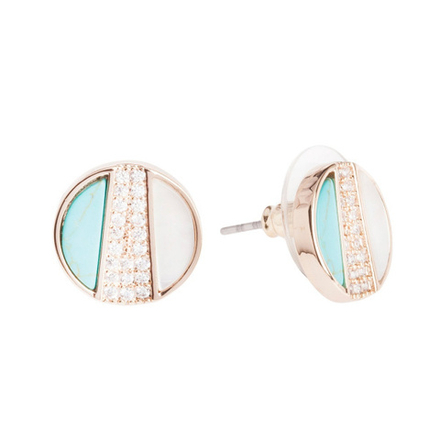 *Серьги пусеты Fiore Luna *AP325.2 BL