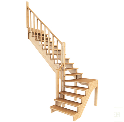 Лестница на второй этаж К-031м/4 Левая