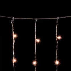 Светодиодный занавес 2*3 м., 600 экстра теплых белых LED ламп, облегченный, прозрачный провод ПВХ, LTC (PCL600NOT-10-2EWW)