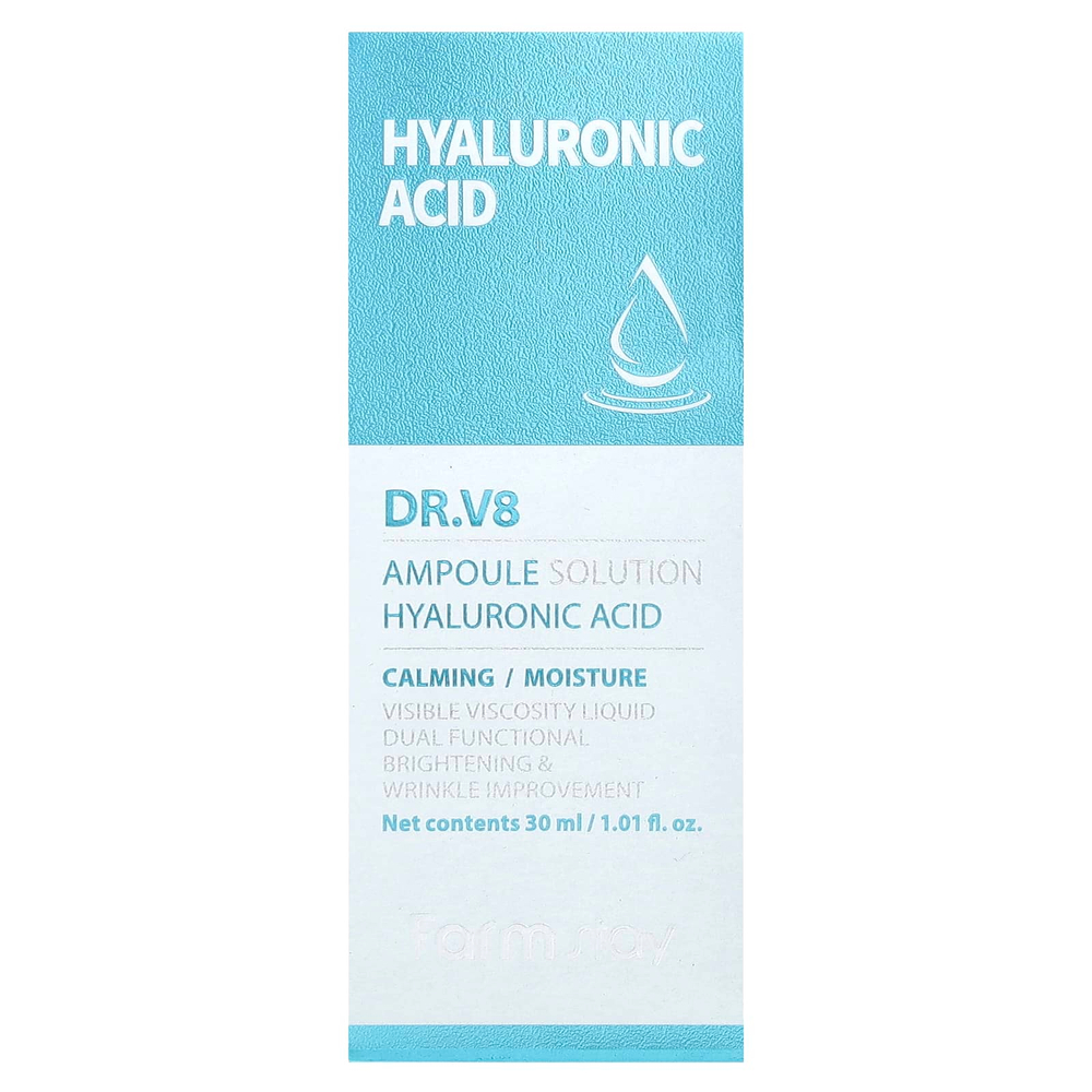 Farmstay, Доктор V8 Ampoule Solution Hyaluronic Acid, 30 мл