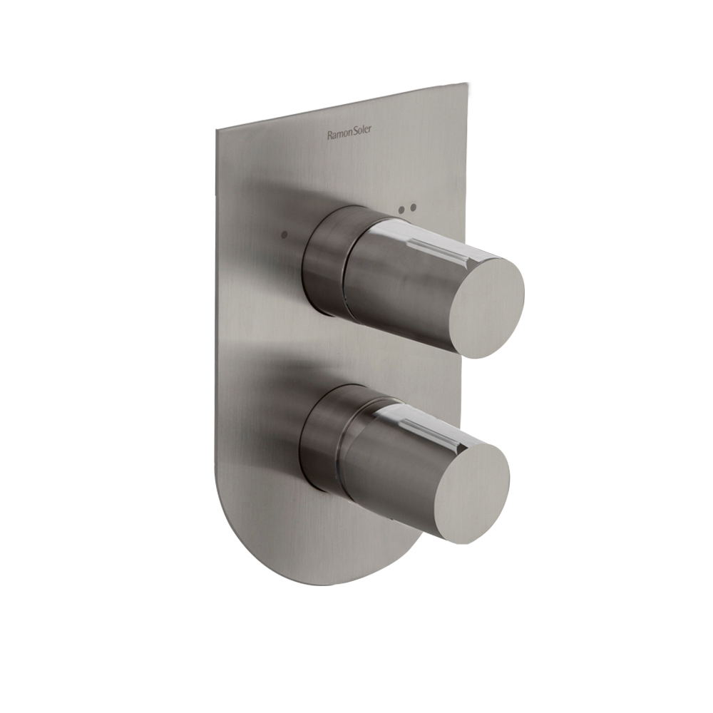 Встраиваемый смеситель для душа на 2 выхода TZAR 341502SNC никель