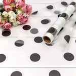 Пленка В рулоне 10 м х 58 см горох (Черный)