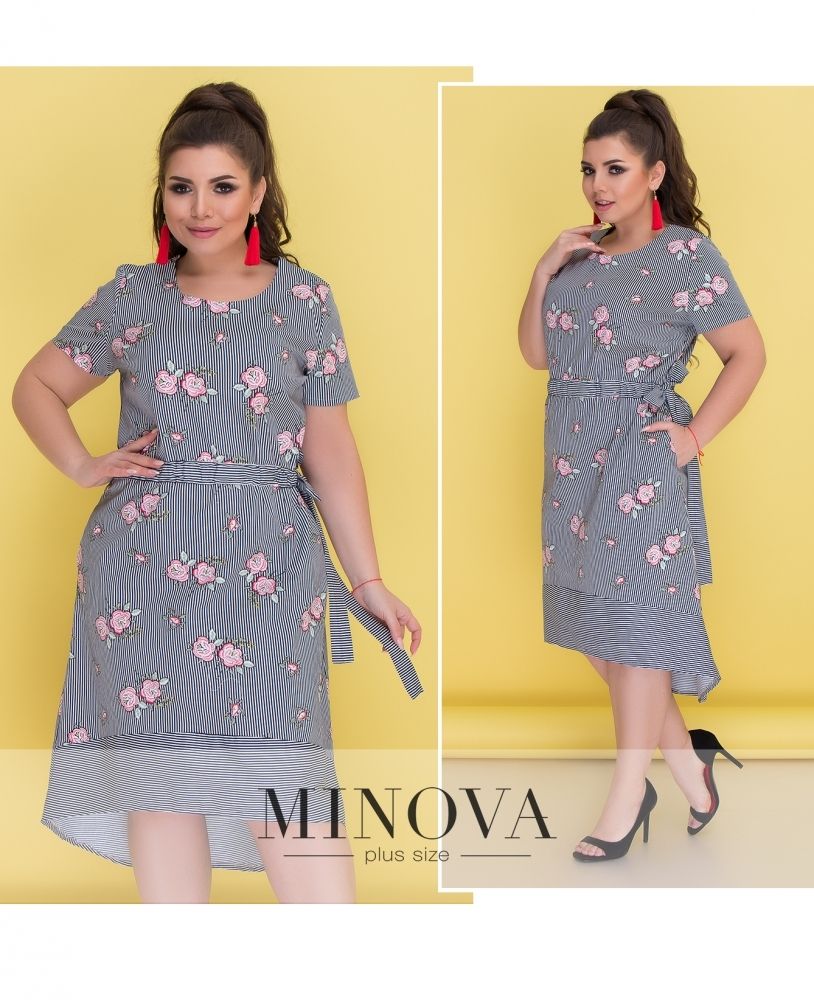 Платье 296-синий Minova Платье 296-синий Minova